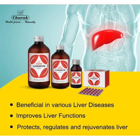 Charak Livomyn Syrup – Ayurvedic Liver Detox, Protection & Bile Support Formula
