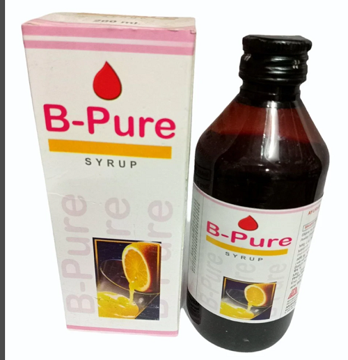 B-Pure Blood Purifying Syrup – Acne, Skin Glow & Detox Formula by Akshay Ayurved Bhawan