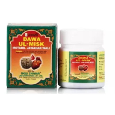 New Shama Dawaul Misk Motadil Jawahar Wali 60g – Unani Heart & Nervine Tonic - LUXURY GLOW