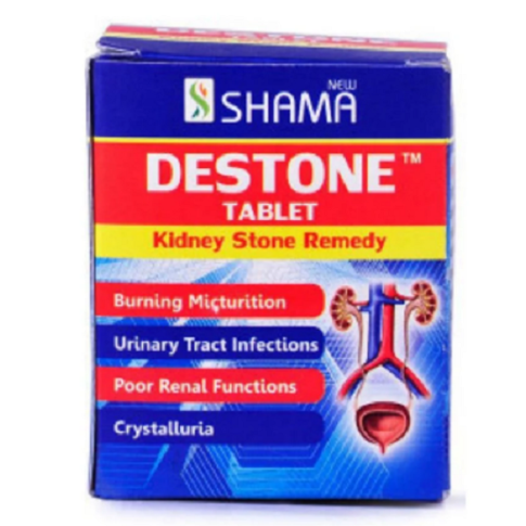 New Shama Destone Tablets for Kidney & Bladder Stone Support