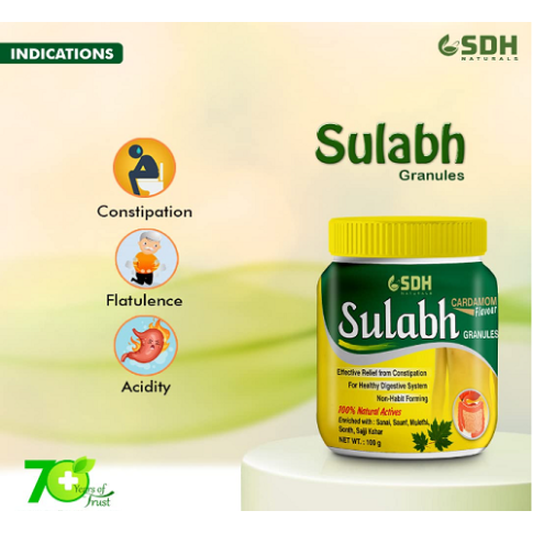 Shree Dhanwantri Herbals Sulabh Granules 100g Ayurvedic Digestive Support - LUXURY GLOW