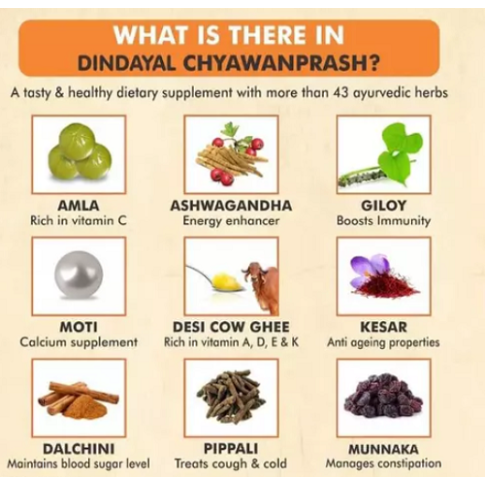 Dindayal Chyawanprash Avaleha Special for Immunity & Strength (500 g)