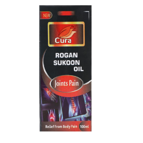 Cura Rogan Sukoon Oil – Deep Relief Herbal Massage Oil for Body Relaxation (100ml)