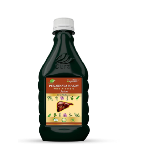 Cura Punarnava Makoy Ras – Detox & Urinary Wellness Tonic for Energy & Liver Support (500ml)