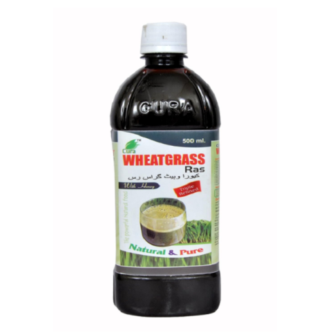 Cura Wheatgrass Ras – Ayurvedic Detox Juice for Immunity, Digestion & Heart Health (500ml)