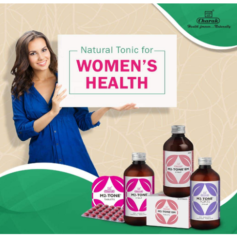 Charak M2-Tone Syrup for Hormonal Balance & Menstrual Wellness – 200ml