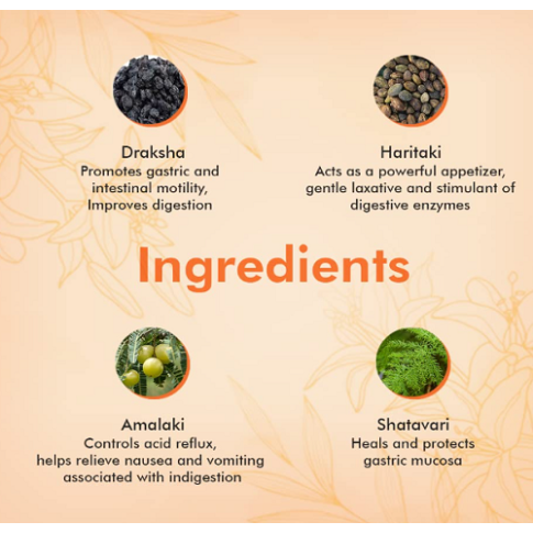 Charak Ojus Syrup – Natural Digestive Aid for Gas, Bloating & Constipation Relief (200ml)