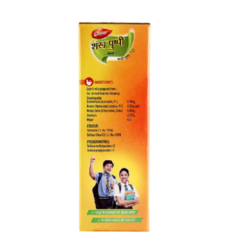 Dabur Shankhpushpi Syrup – Ayurvedic Brain Tonic for Memory, Focus, Calm Mind & Digestion