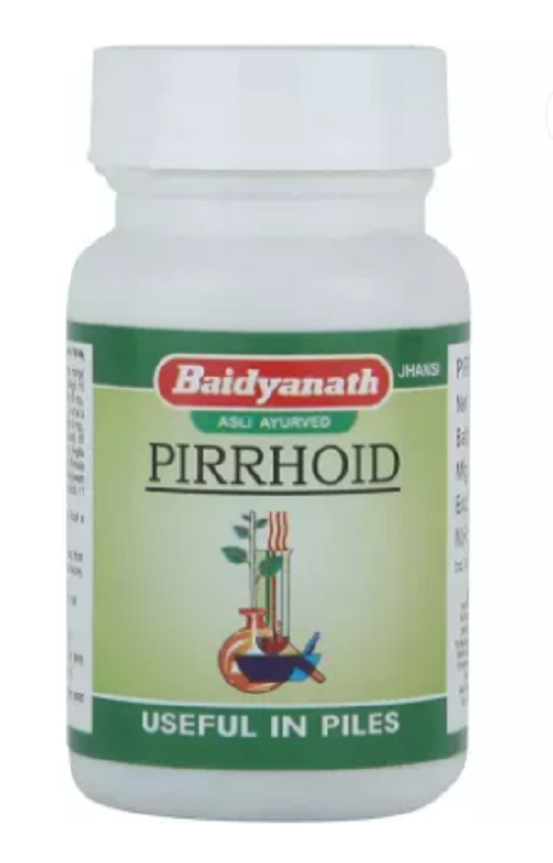 Baidyanath Pirrhoids Tablet – Ayurvedic Relief for Piles, Fissures & Constipation