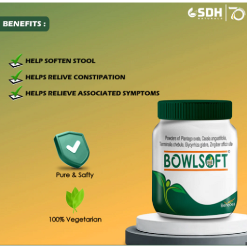 Shree Dhanwantri Bowlsoft Granules (100 g) – Ayurvedic Mild Laxative for Constipation Relief