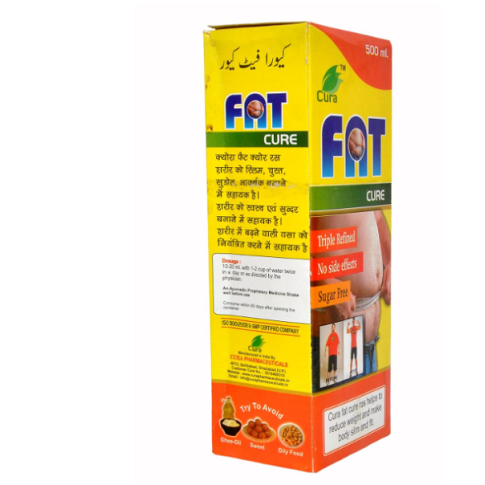 Cura Fat Cure Juice | Sugar-Free Weight Loss Drink for Metabolism, Fat Burn & Cholesterol Balance – 500ml