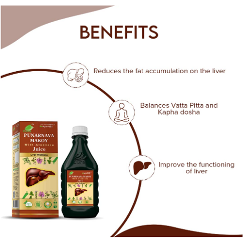 Cura Punarnava Makoy Ras – Detox & Urinary Wellness Tonic for Energy & Liver Support (500ml)