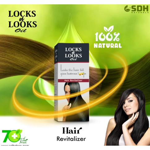 Locks & Looks Herbal Hair Oil – Hair Fall Control, Strong Roots & Healthy Scalp (100 ml)