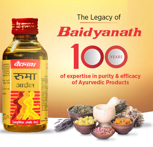 Baidyanath Rhuma Oil – Fast Relief Ayurvedic Oil for Joint Pain, Arthritis & Sports Injuries