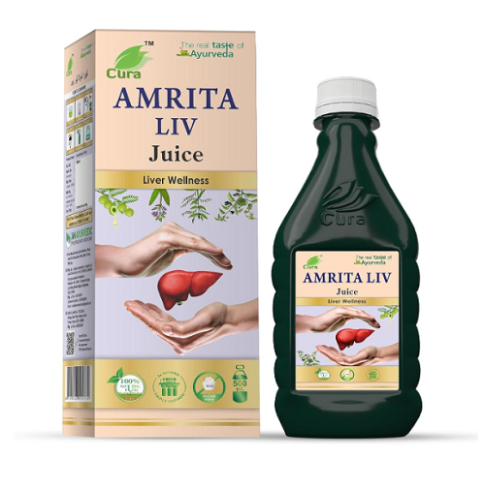 Cura Amrita Liv Ras – Ayurvedic Liver Tonic for Detox, Appetite & Liver Function Support