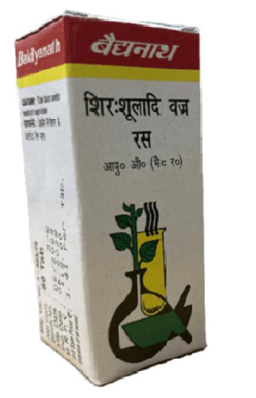 Baidyanath Shirah Shooladi Vajra Ras – Ayurvedic Relief for Chronic Headache & Migraine Support