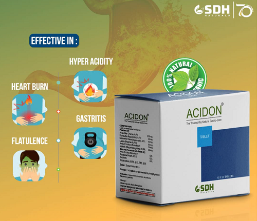 Shree Dhanwantri Acidon Tablets – Ayurvedic Relief for Acidity & Gas