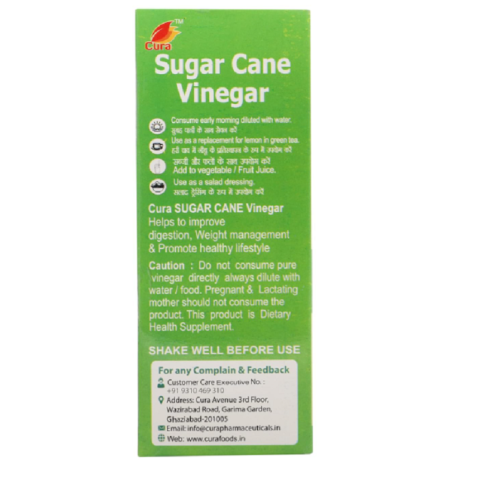 Cura Ganne Ka Sirka | Sugarcane Vinegar for Digestion, Detox, Hydration & Mineral Support
