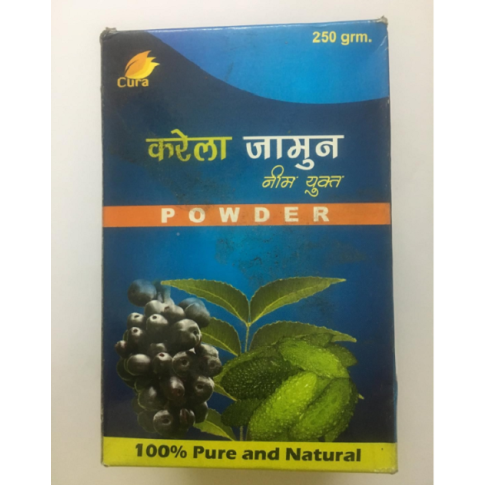Cura Karela Jamun with Neem Powder – Ayurvedic Wellness & Immunity Support (250 g)
