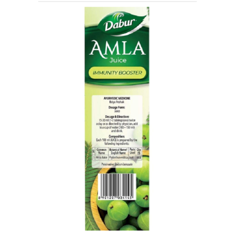 Dabur Amla Juice (1 Litre) – Ayurvedic Antioxidant for Immunity, Digestion & Hair