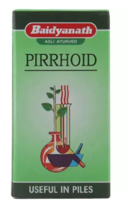 Baidyanath Pirrhoids Tablet – Ayurvedic Relief for Piles, Fissures & Constipation