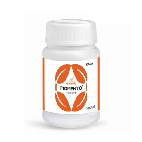 Charak Pigmento Tablets – Herbal Support for Melanin Balance & Skin Pigmentation (40 Tabs)