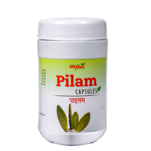 MPIL Pilam Capsules – Herbal Support for Piles Comfort, Bowel Regularity & Rectal Care