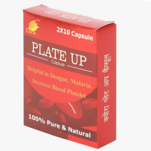 Cura Plate UP Capsules – Immunity Support, Energy Booster & Liver Wellness Formula (10 Caps)