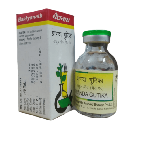 Baidyanath Pranda Gutika 40 Tablets – Ayurvedic Relief for Piles, Constipation & Digestion