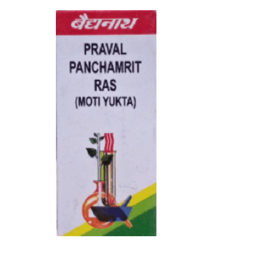 Baidyanath Praval Panchamrit Ras (Moti Yukta) – Ayurvedic Support for Acidity, Immunity & Bone Health