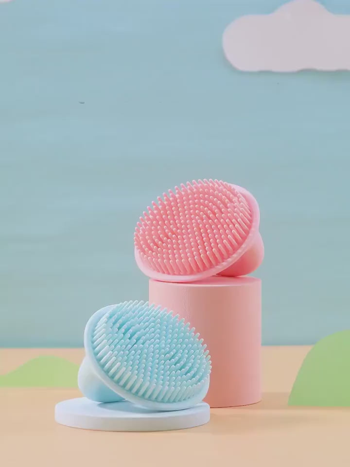 Baby Shower Brush To Remove Dandruff Silicone Scru