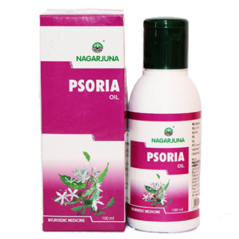 Nagarjuna Psoria Oil 100ml – Ayurvedic Treatment for Psoriasis, Dandruff & Scalp Infections