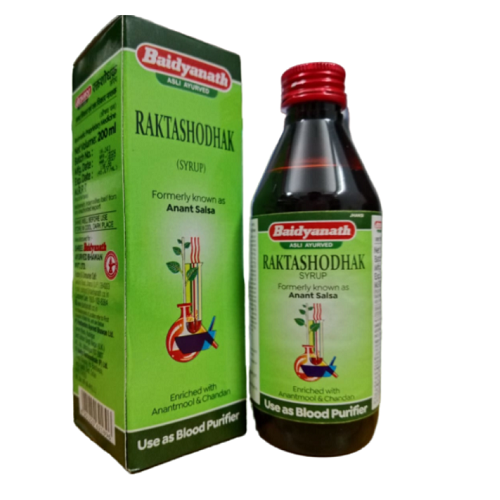 Baidyanath Raktashodhak Syrup – Ayurvedic Blood Purifier for Clear Skin & Immunity
