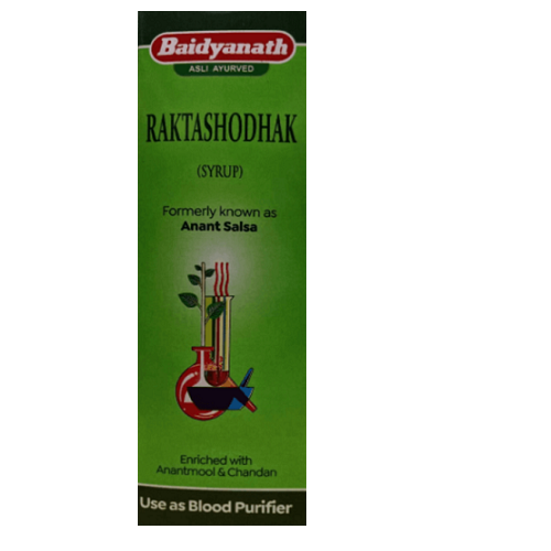 Baidyanath Raktashodhak Syrup – Ayurvedic Blood Purifier for Clear Skin & Immunity