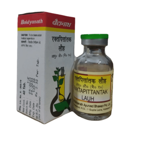 Baidyanath Raktpittantak Lauh Tablet – Ayurvedic Support for Bleeding Disorders & Pitta Balance