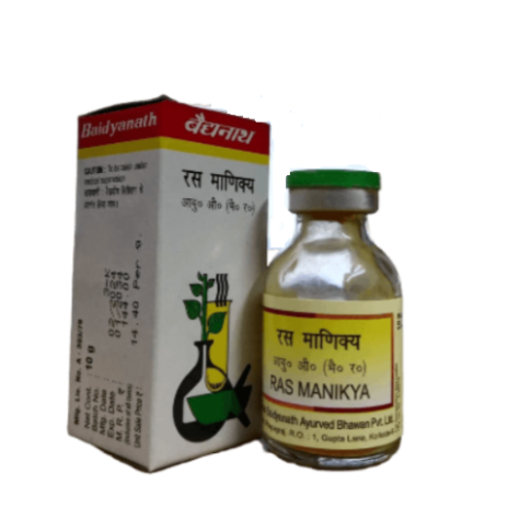 Baidyanath Ras Manikya Tablet – Ayurvedic Support for Skin, Cough & Breathing Health
