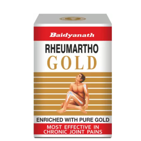 Baidyanath Rheumartho Gold – Ayurvedic Gold Capsule for Joint, Bone & Arthritis Support