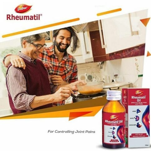 Dabur Rheumatil Oil for Joint Pain, Stiffness & Muscle Relief (50 ml)