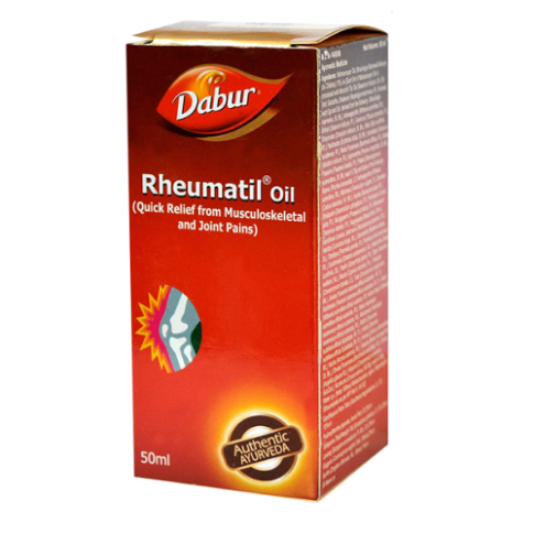 Dabur Rheumatil Oil for Joint Pain, Stiffness & Muscle Relief (50 ml)