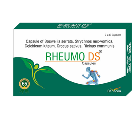 Shree Dhanwantri Rheumo-DS Capsules for Rheumatoid Arthritis & Joint Pain (60 Capsules)
