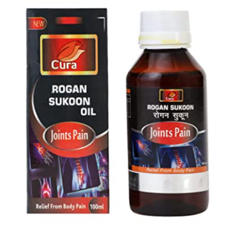 Cura Rogan Sukoon Oil – Deep Relief Herbal Massage Oil for Body Relaxation (100ml)