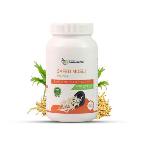 Dawaibazar Safed Musli Churna 100g – Organic Ayurvedic Vitality Powder - LUXURY GLOW