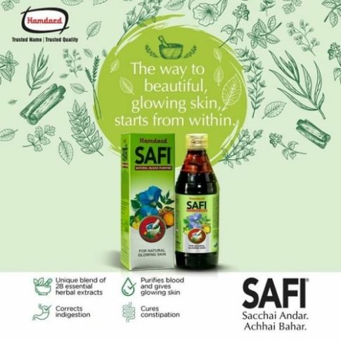 Hamdard Safi Syrup – Natural Blood Purifier for Clear Skin & Detox