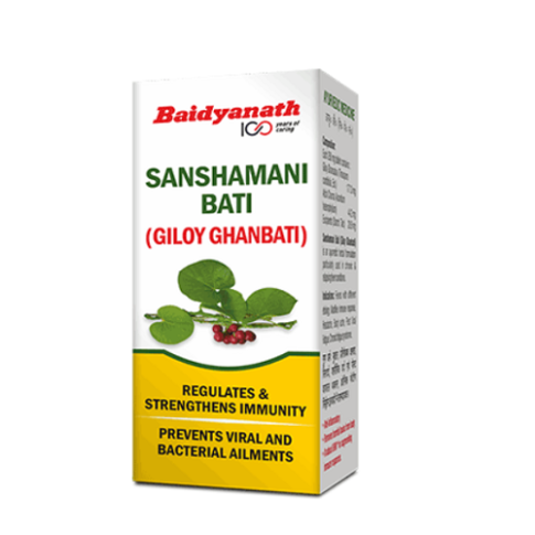 Baidyanath Sanshamani Bati (Giloy Ghanbati) – Ayurvedic Immunity Booster for Fever & Infection Support