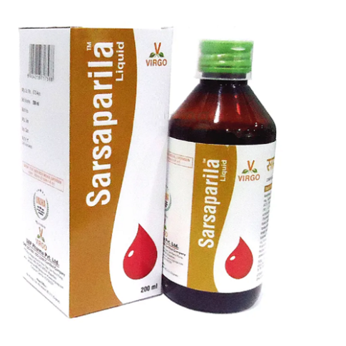 Virgo Sarsaparila Liquid 200ml – Ayurvedic Blood Purifier & Skin Support Syrup - LUXURY GLOW