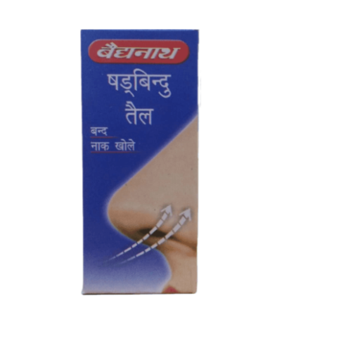 Baidyanath Shadbindu Tel – Ayurvedic Nasya Oil for Sinus Relief, Nasal Congestion & Infection Support