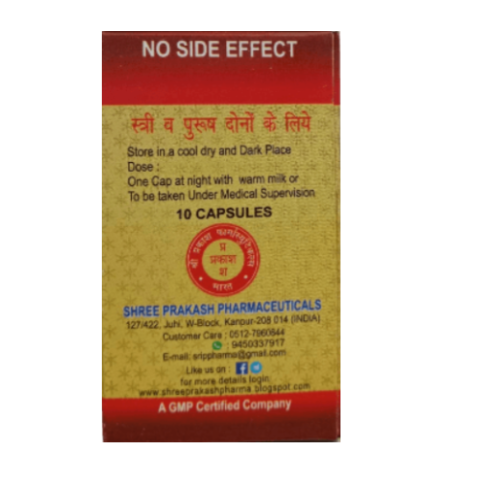 Shaktidata Gold Capsule – Ayurvedic Energy & Vitality Support | 10 Capsules