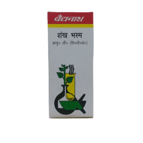 Baidyanath Shankh Bhasma – Ayurvedic Support for Digestion, Skin & Gut Health (10g)
