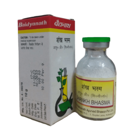 Baidyanath Shankh Bhasma – Ayurvedic Digestive & Acidity Support (5g) - LUXURY GLOW