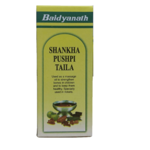Baidyanath Shankha Pushpi Tel – Ayurvedic Oil for Memory, Stress Relief & Mental Strength (50ml)